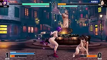 Odtwórz King of Fighters xv nagi anioł Yuri i Athena prezentują